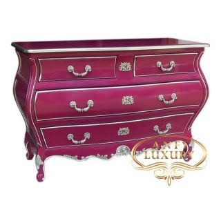 toulouse pink 4 drawers commode