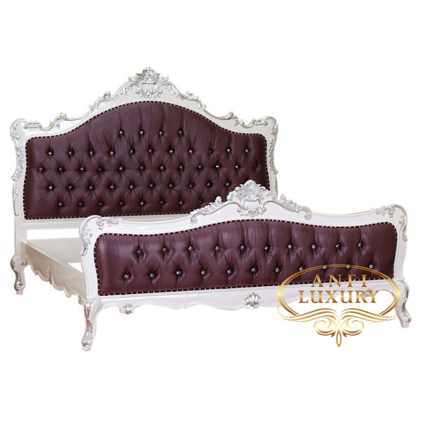 raisa deep purple upholstery bed