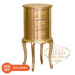 nantes round bedside table