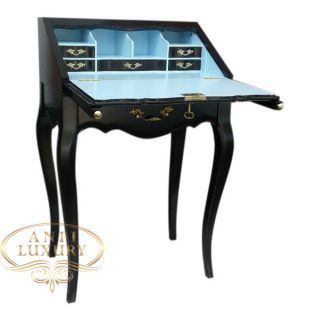 lady melissa slim desk blue