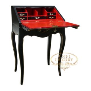 lady melissa desk black red