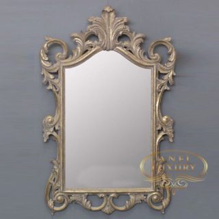 lady iveth gold carved mirror