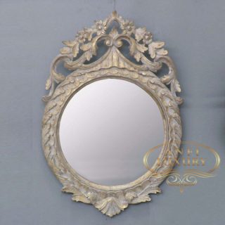 montezuma gold carved mirror