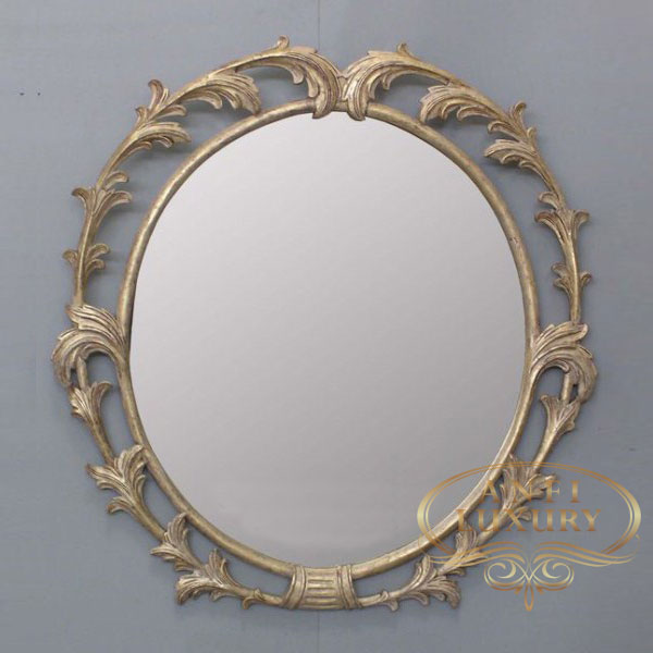 aprilia oval classic gold mirror