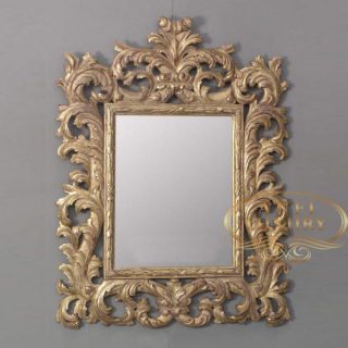 prambanan high carved gold mirror