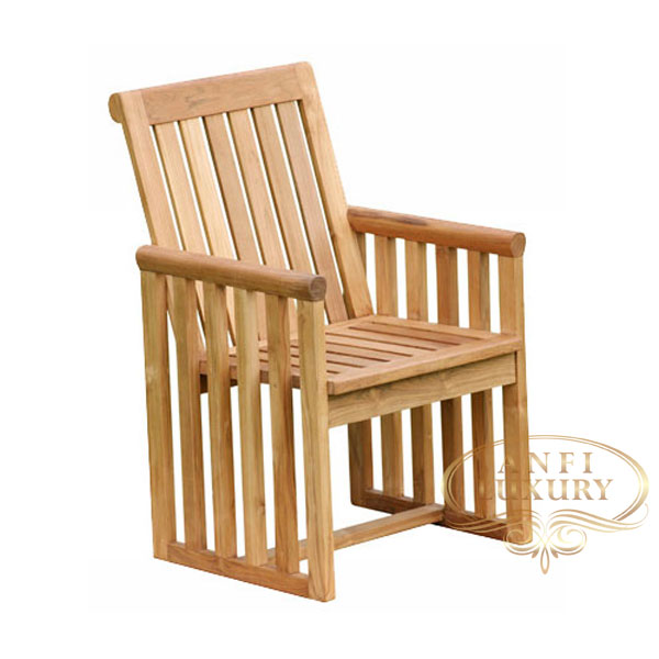 teak garden double side chair