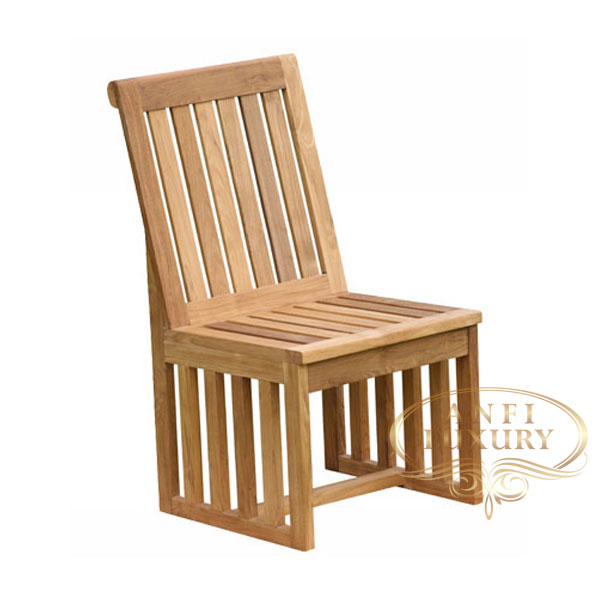 teak garden jala side chair