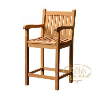 teak garden lina bar chair
